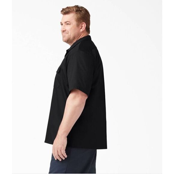 Dickies Short Sleeve Work Shirt, Black - Picture 3 of 3